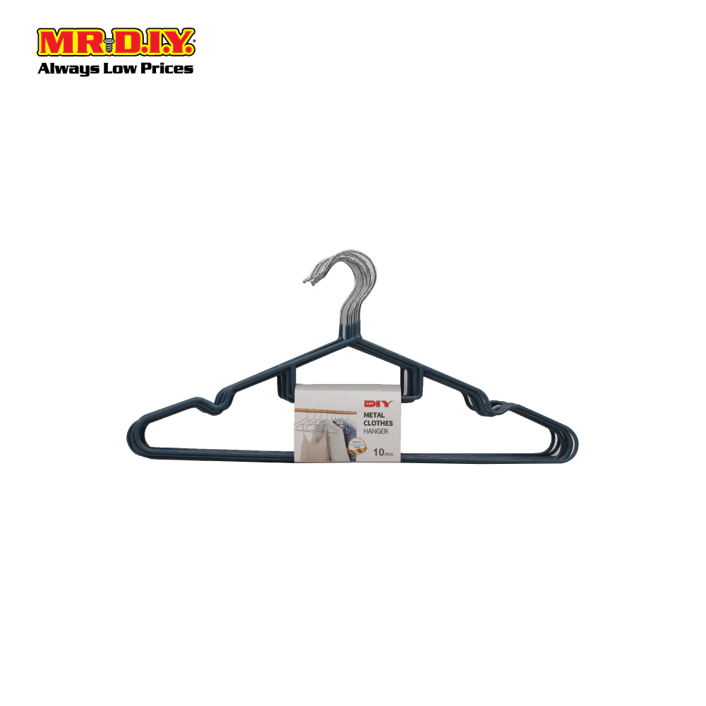 (MR.DIY) Metal Suit Clothes Hanger 10PCS MHS0274 - - Image 6