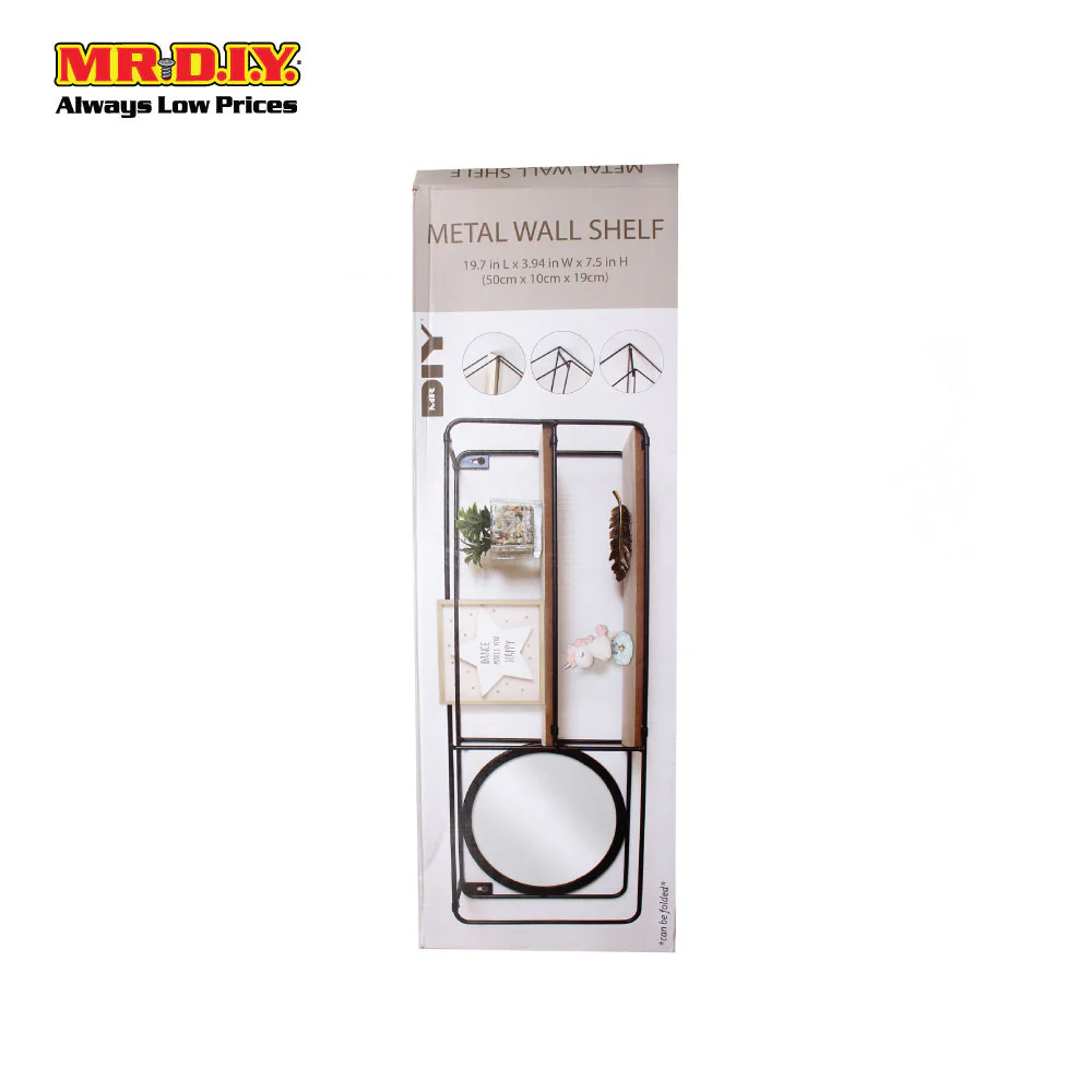 (MR.DIY) Metal Wall Shelf (50cm x 10cm x 19cm) - Image 2