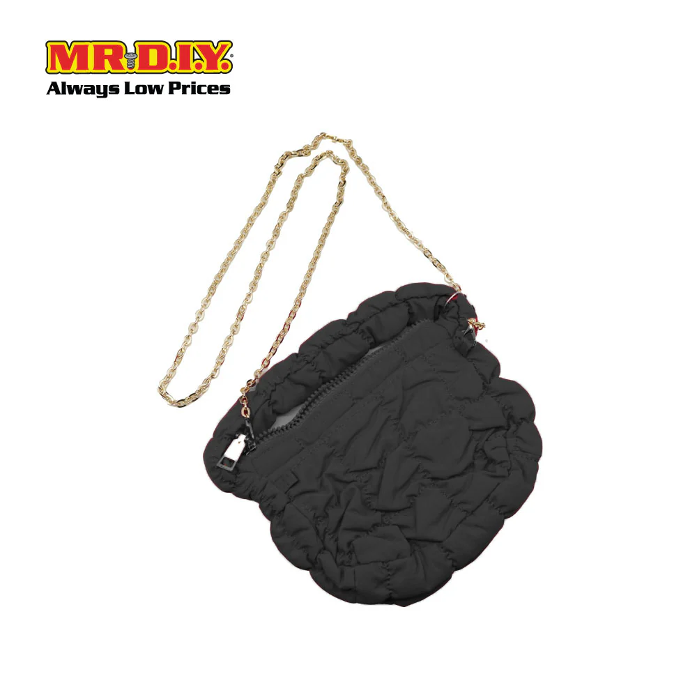 (MR. DIY) Mini Micro Bag with Strap Chain -  BLACK - Color Series - Image 3