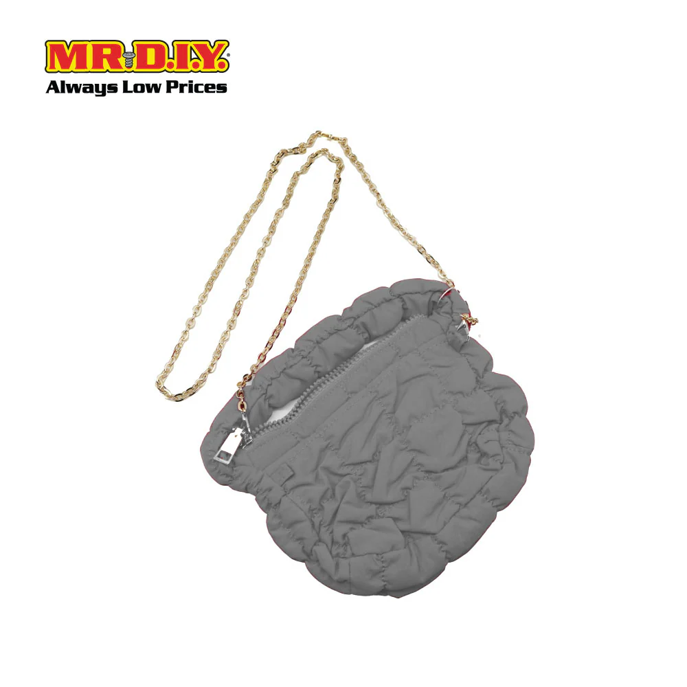 (MR. DIY) Mini Micro Bag with Strap Chain -  GREY - Color Series - Image 4