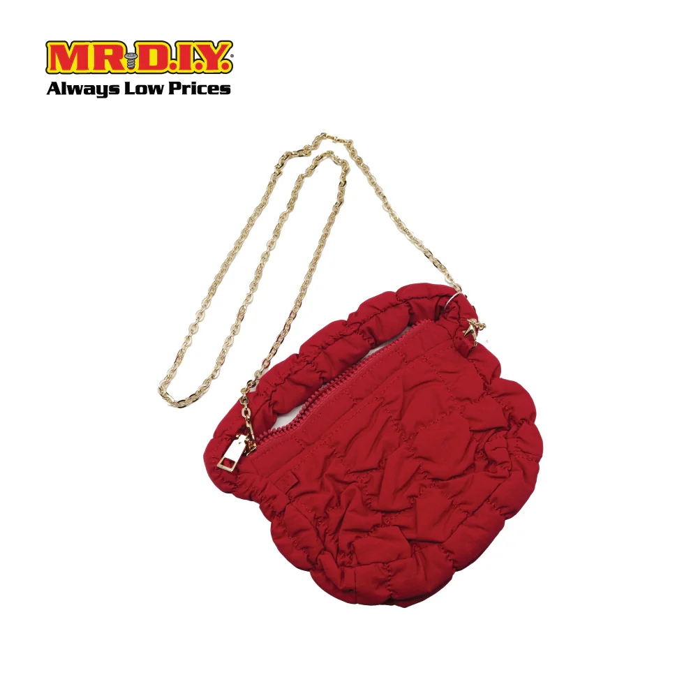 (MR. DIY) Mini Micro Bag with Strap Chain -  RED - Color Series - Image 3