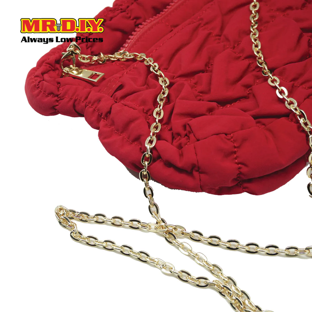 (MR. DIY) Mini Micro Bag with Strap Chain -  RED - Color Series - Image 4