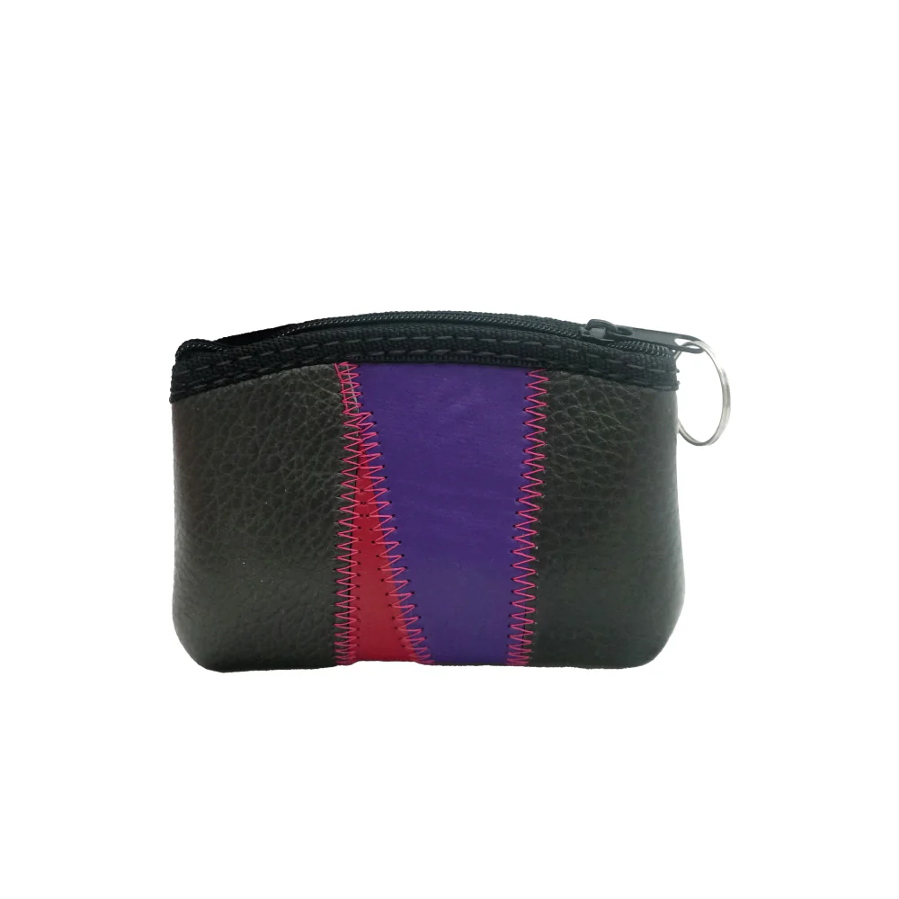 (MR.DIY) Mix Color Leather Mini Purse Coin Bag with Zip (11 X 8cm) - Image 4