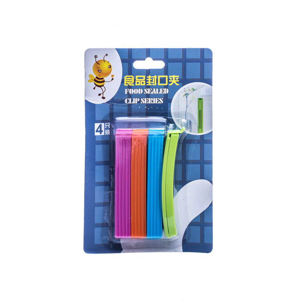 (MR.DIY) Multi-Colour Food Sealing Clips (4pcs) - Image 4