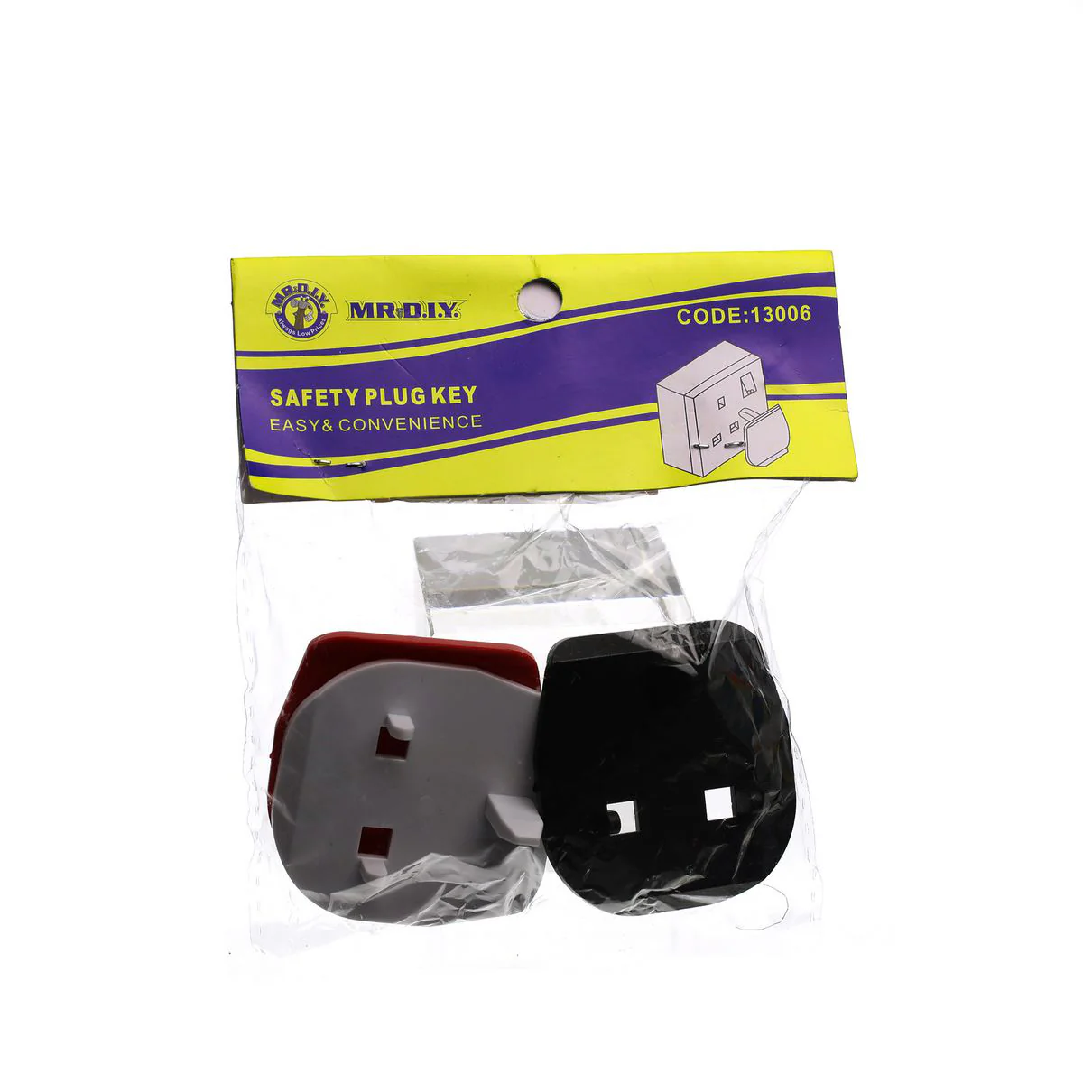 (MR.DIY) Multi-Colour Plastic Safety Plug Key 2 Pin Converter (3pcs) - Image 4