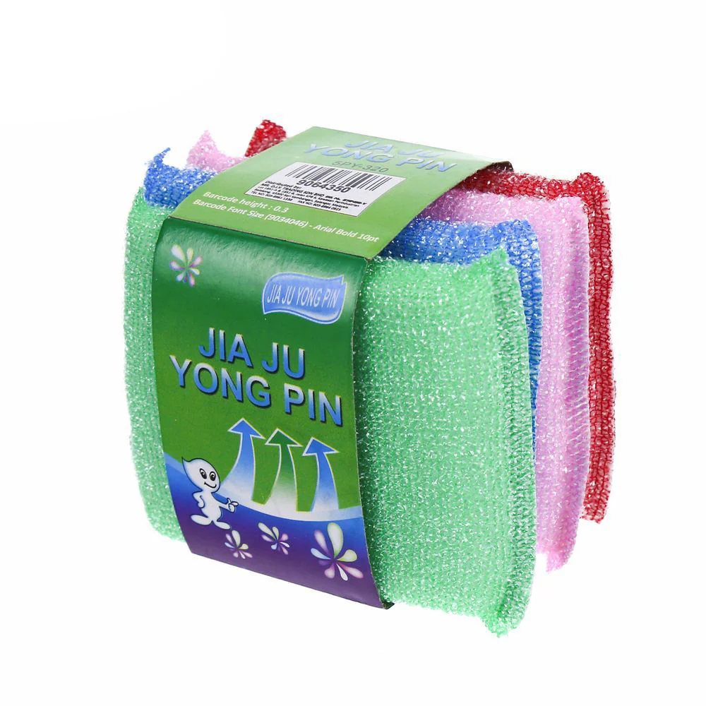(MR.DIY) Multi-Colour Scrubber Pad Sponge (4pcs) - Image 4