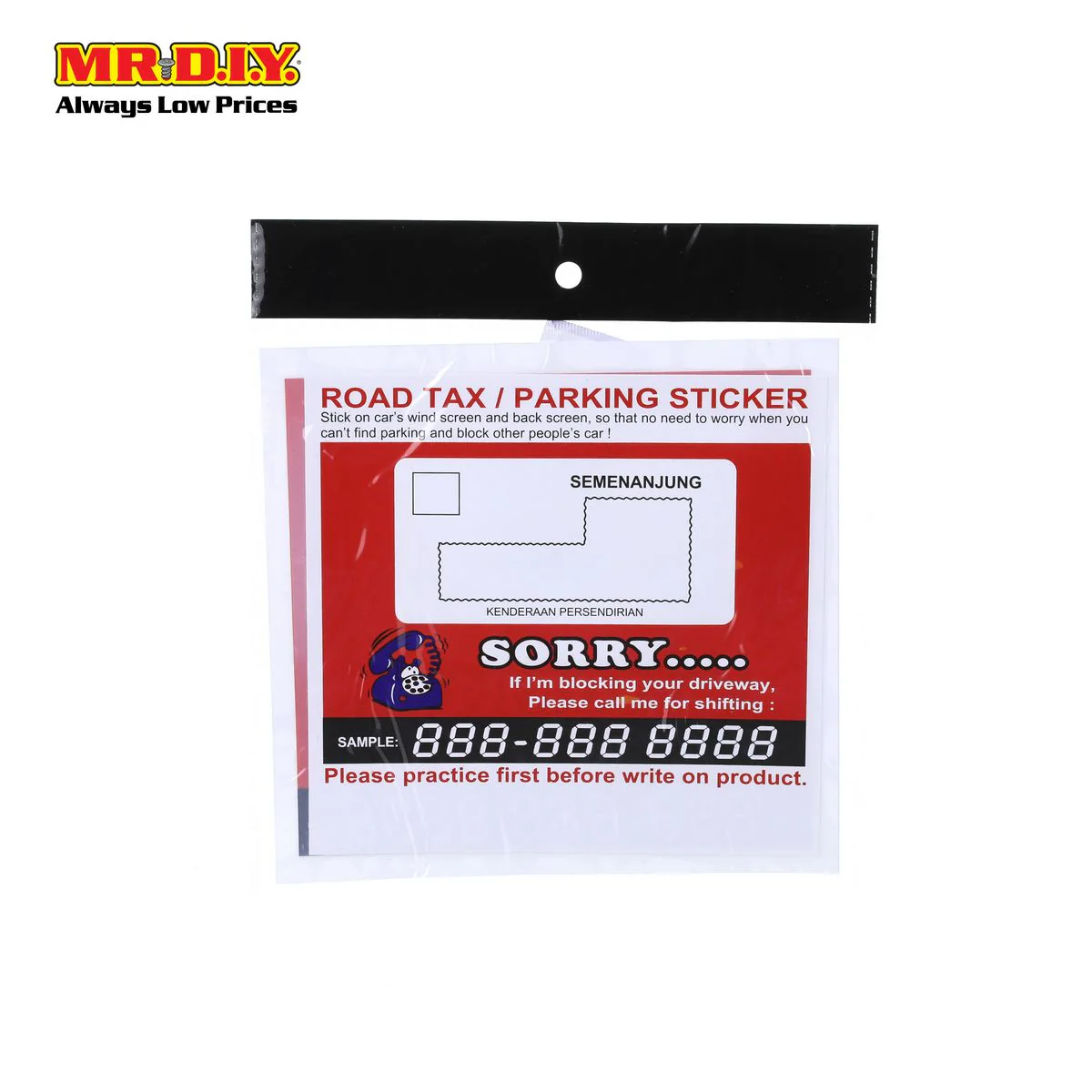 (MR.DIY) Multi-Function Road Tax Sticker (1pc) - Image 2