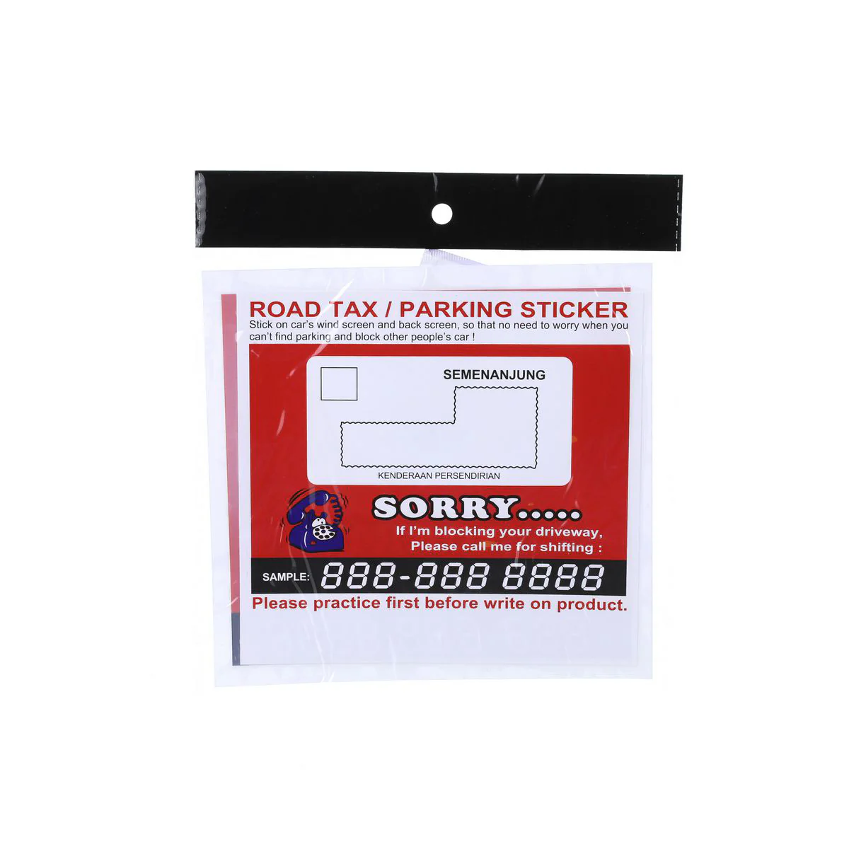 (MR.DIY) Multi-Function Road Tax Sticker (1pc) - Image 4