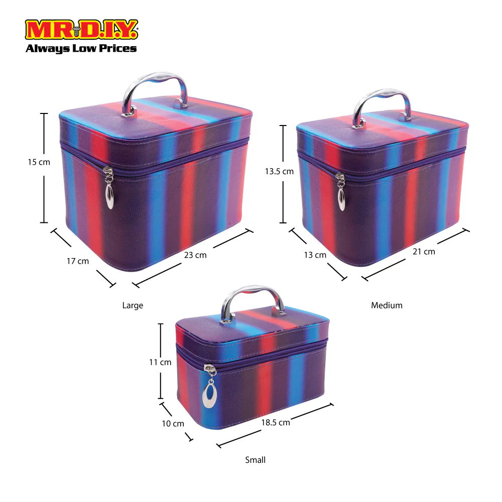 (MR.DIY) Multi-Size Cosmetic Case Set - Image 3