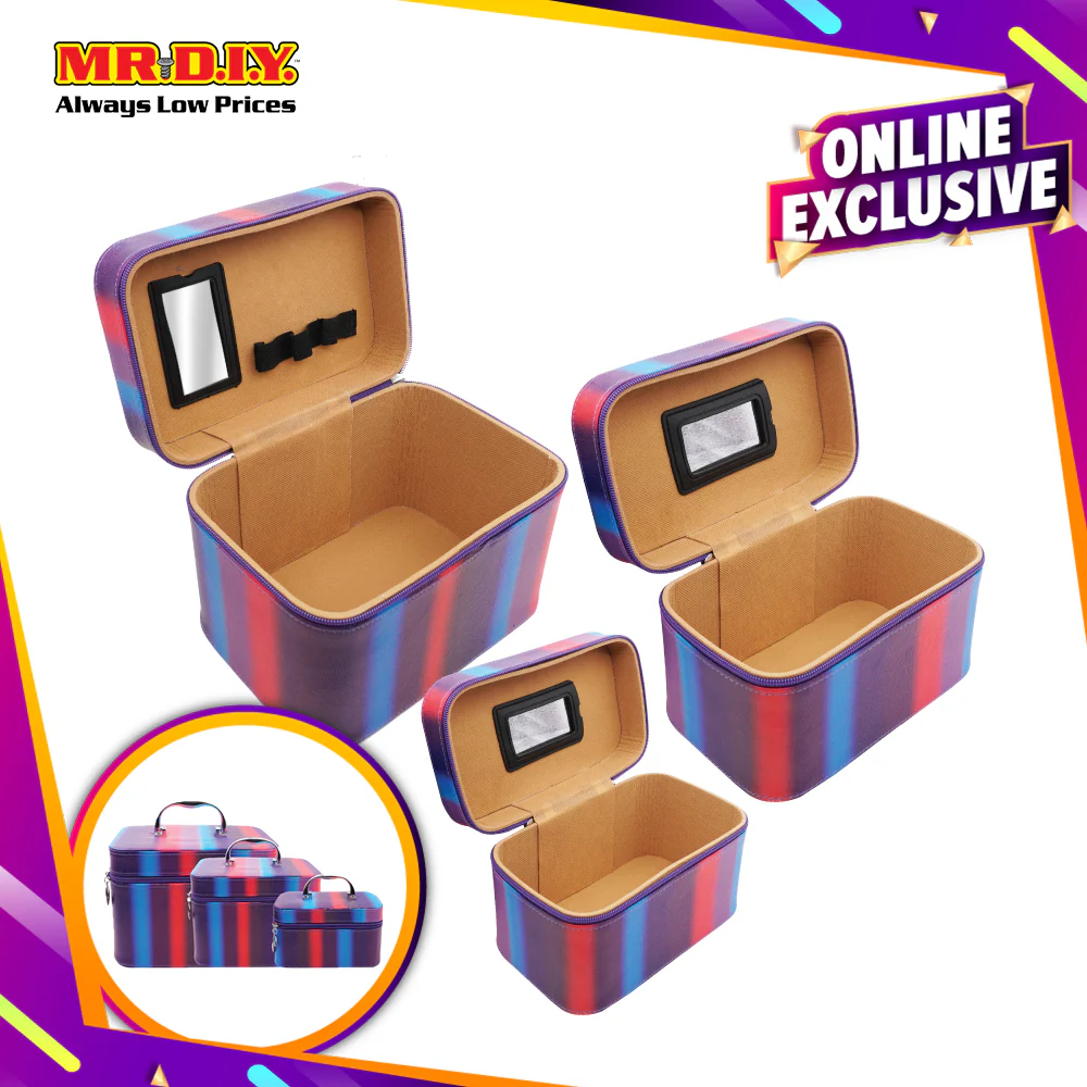 (MR.DIY) Multi-Size Cosmetic Case Set - Image 4