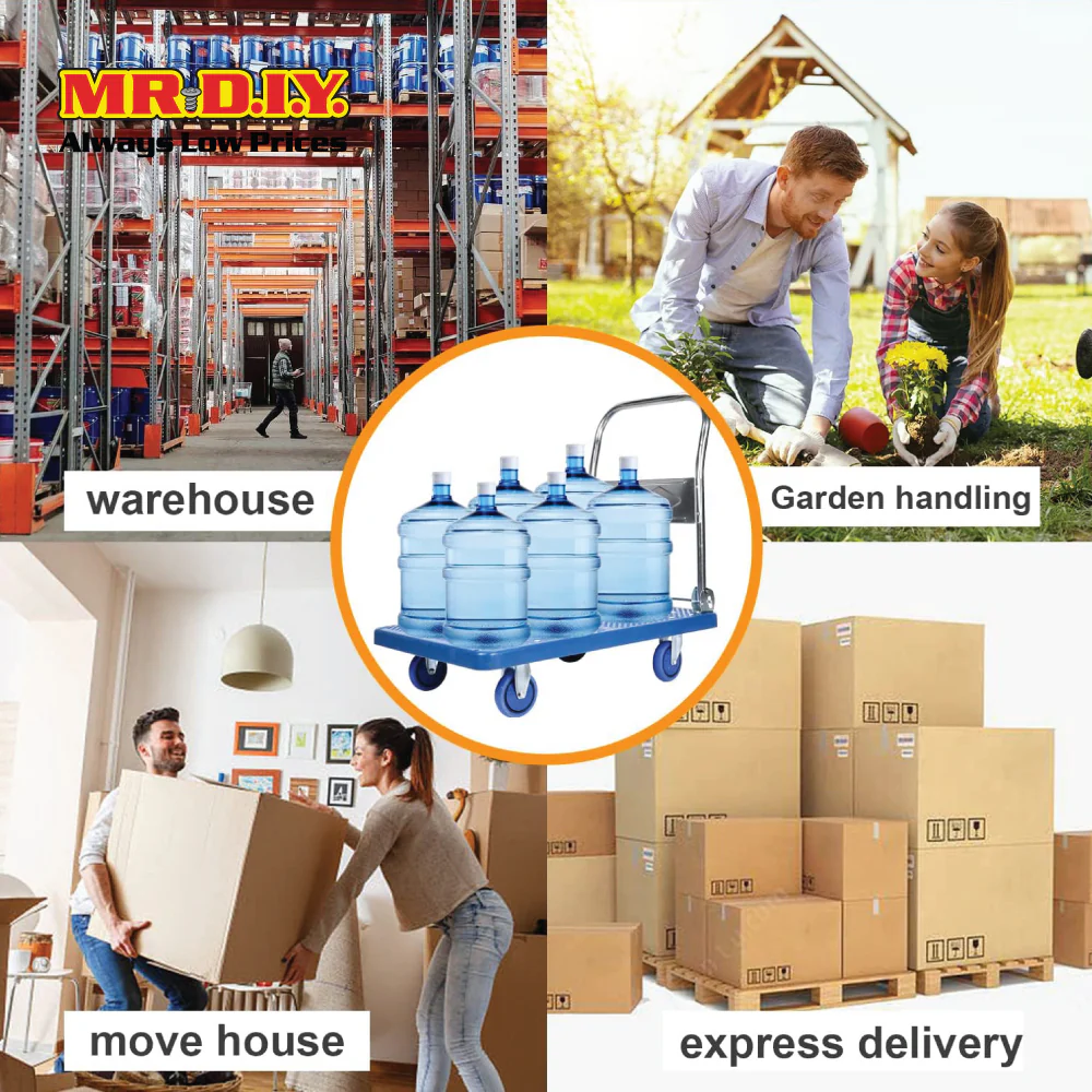 (MR.DIY) Multi-Use Foldable PVC Hand Truck Trolley (150kg) - Image 4