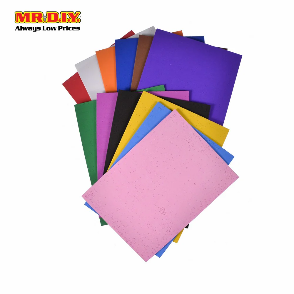 (MR.DIY) Multicolour  Craft Foam Sheet (12pcs) - Image 2