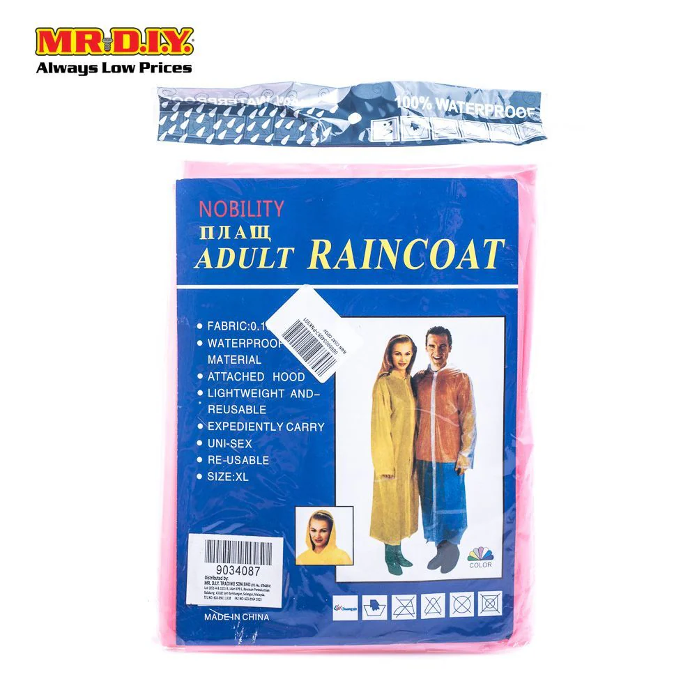 (MR.DIY) NOBILITY Adult Raincoat C013 - Image 5