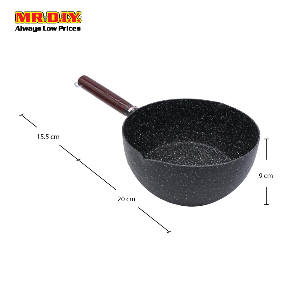 (MR.DIY) Non-Stick Marble Deep Fry Pan (20cm) - Image 3