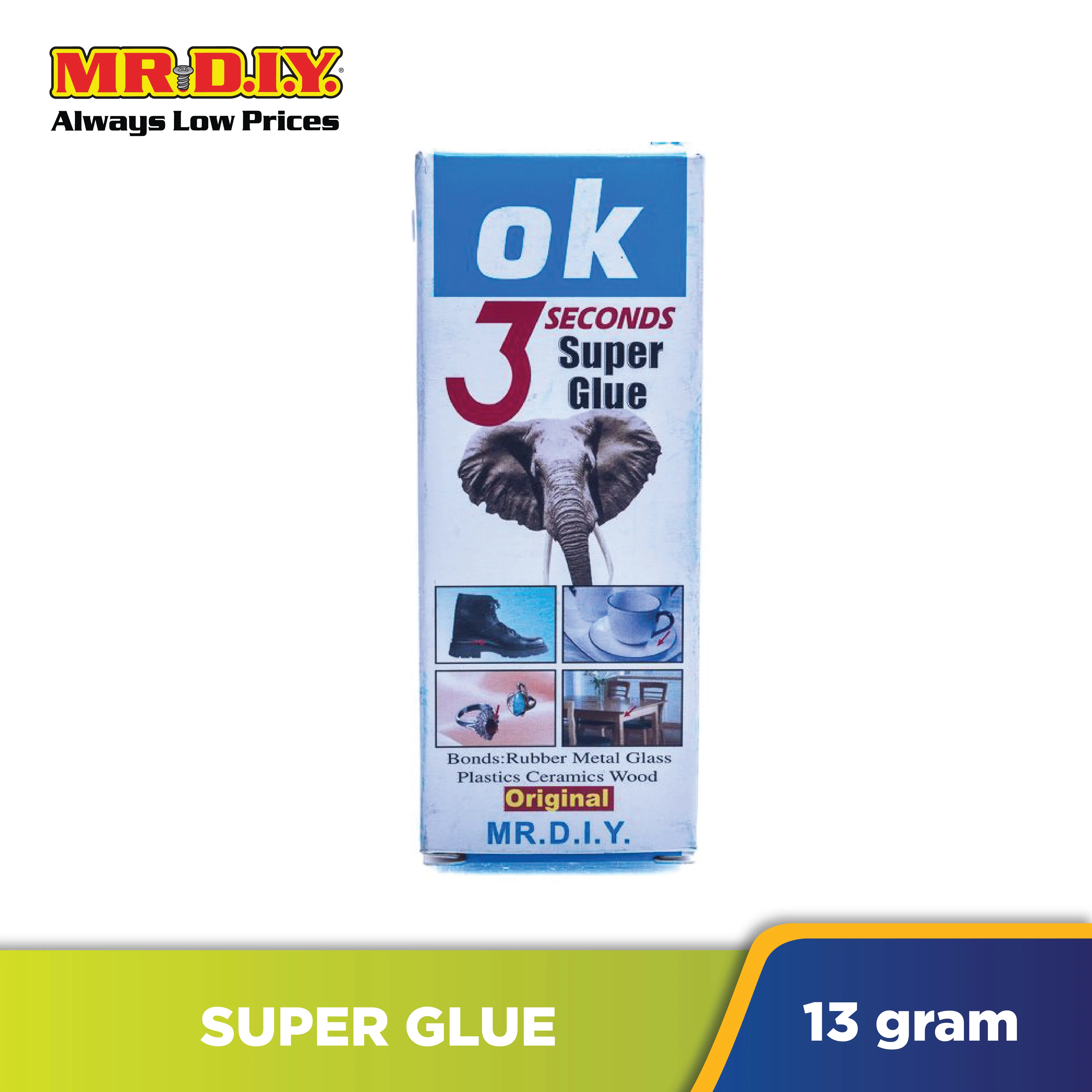 (MR.DIY) OK Original 3 Seconds Super Glue (13g) - Image 2