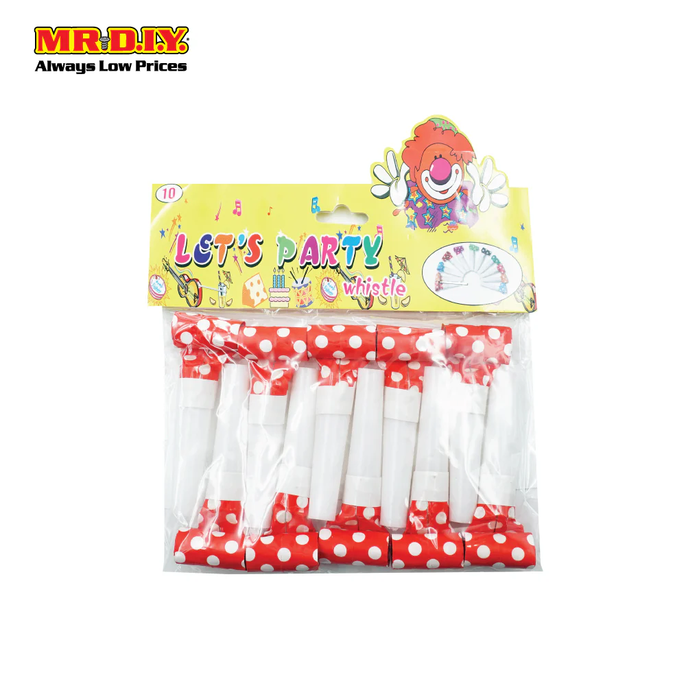 (MR.DIY) Party Blowouts Whistle (10pcs) - Image 3