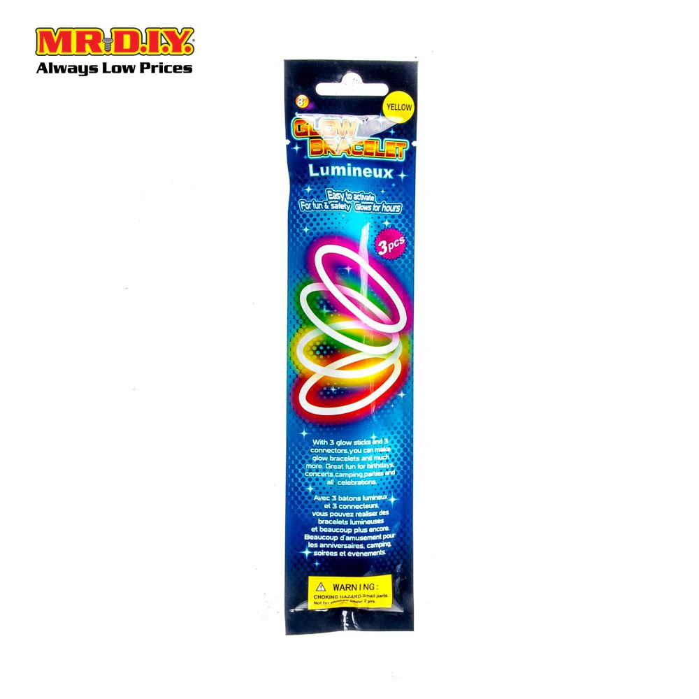 (MR.DIY) Party Lumineux Glow Stick Bracelets (3pcs) - Image 5