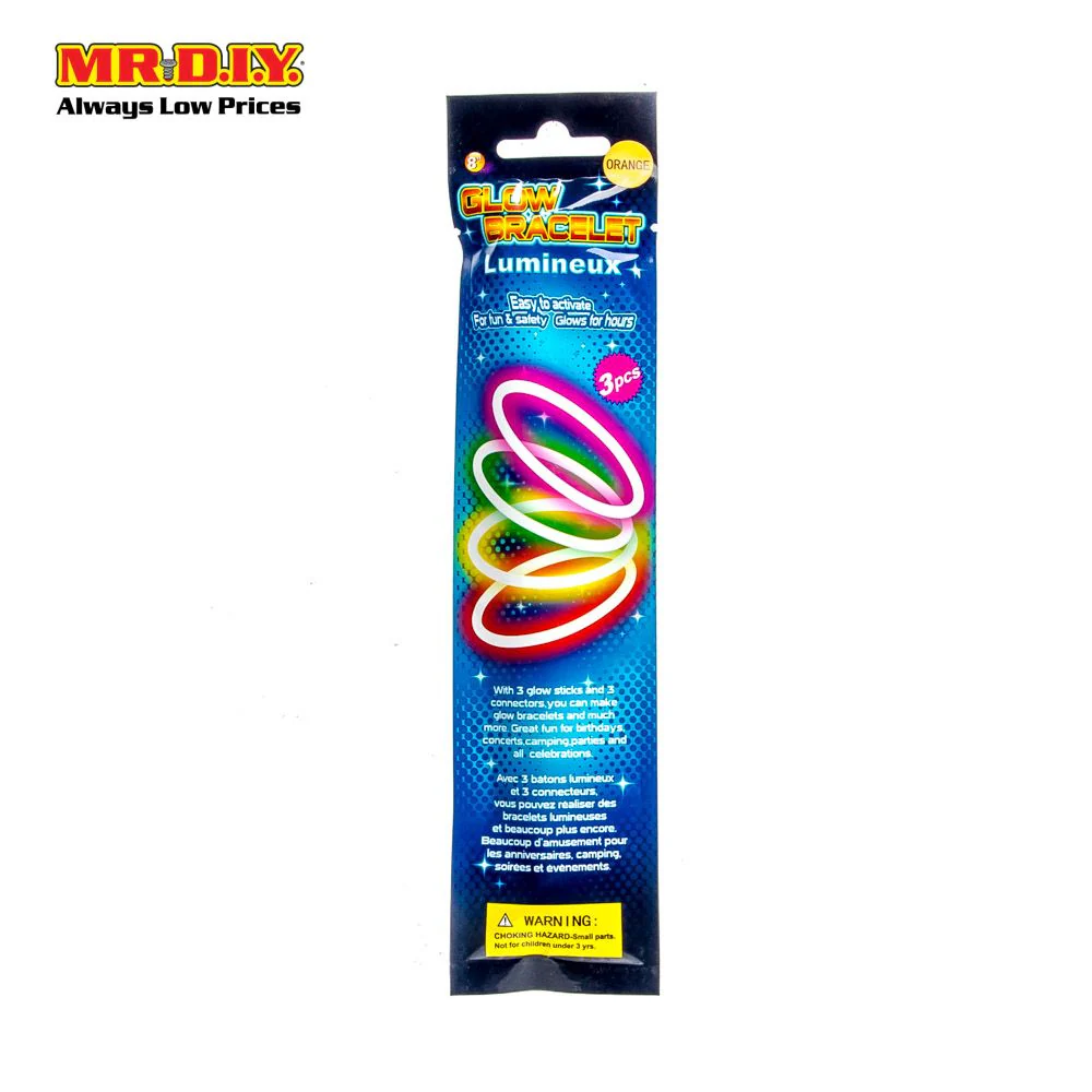 (MR.DIY) Party Lumineux Glow Stick Bracelets (3pcs) - Image 8