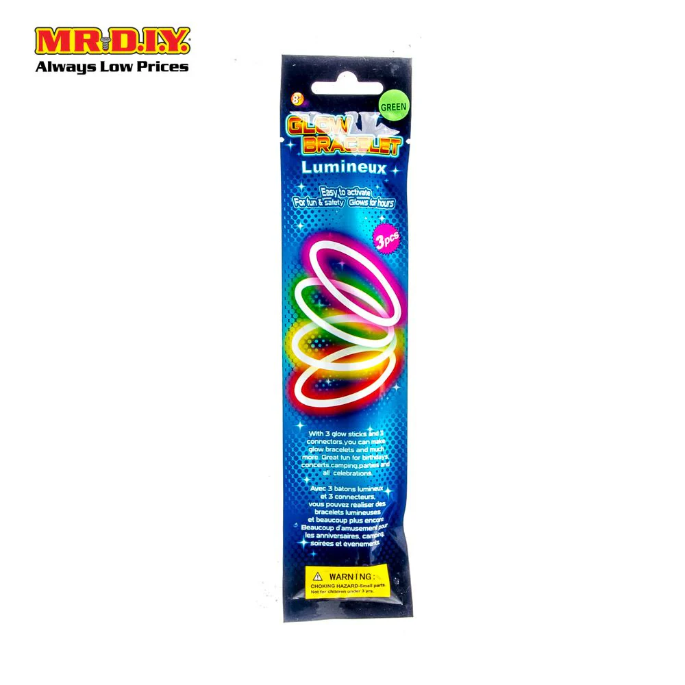 (MR.DIY) Party Lumineux Glow Stick Bracelets (3pcs) - Image 9