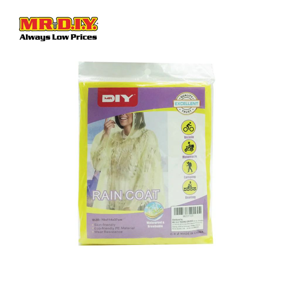 (MR.DIY) PE Raincoat (78 x 114 x 37 cm) - Image 8