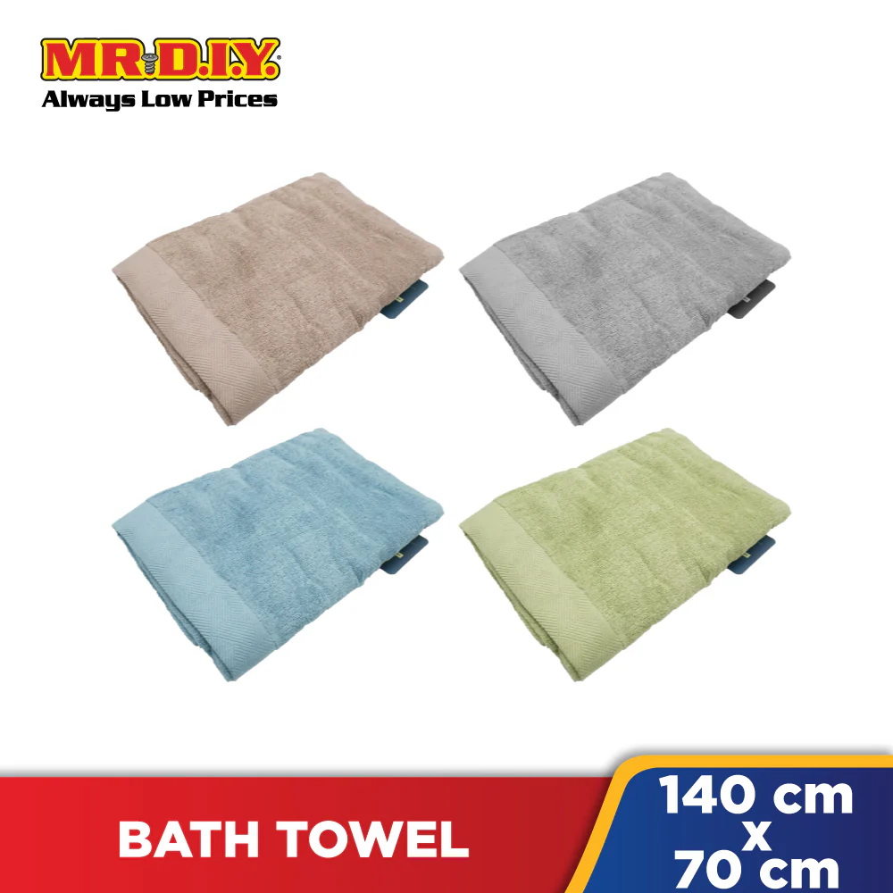 (MR.DIY) Plain Bath Towel (70 x 140cm) - Image 2