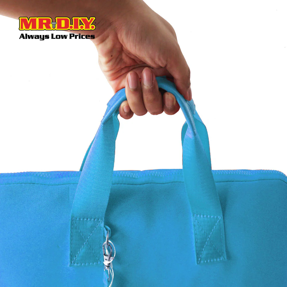 (MR.DIY) Plain Briefcase Office Laptop bag  - LIGHT BLUE - Color Series - Image 4