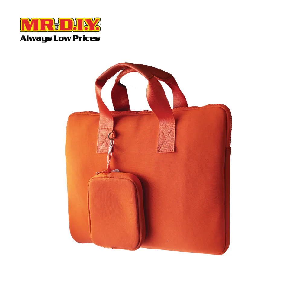 (MR.DIY) Plain Briefcase Office Laptop bag  - ORANGE - Color Series - Image 7