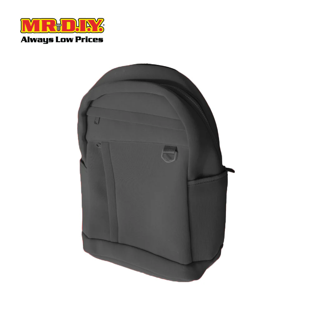 (MR.DIY) Plain Casual Shoulder Backpack  - BLACK - Color Series - Image 4
