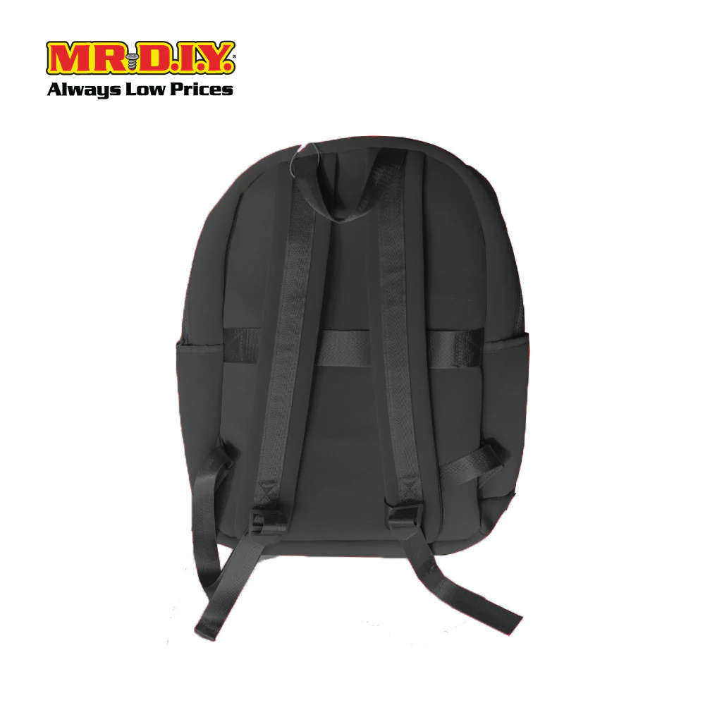 (MR.DIY) Plain Casual Shoulder Backpack  - BLACK - Color Series - Image 5