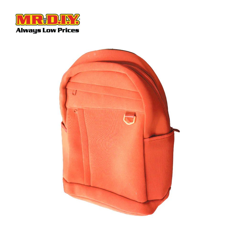 (MR.DIY) Plain Casual Shoulder Backpack  - ORANGE - Color Series - Image 5