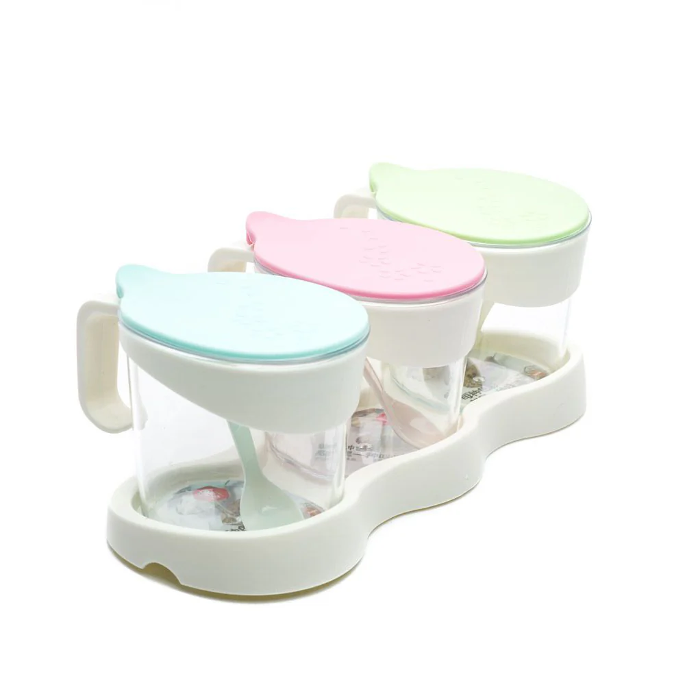 (MR.DIY) Plastic Condiment Containers with Spoon Set (3pcs) - Image 5