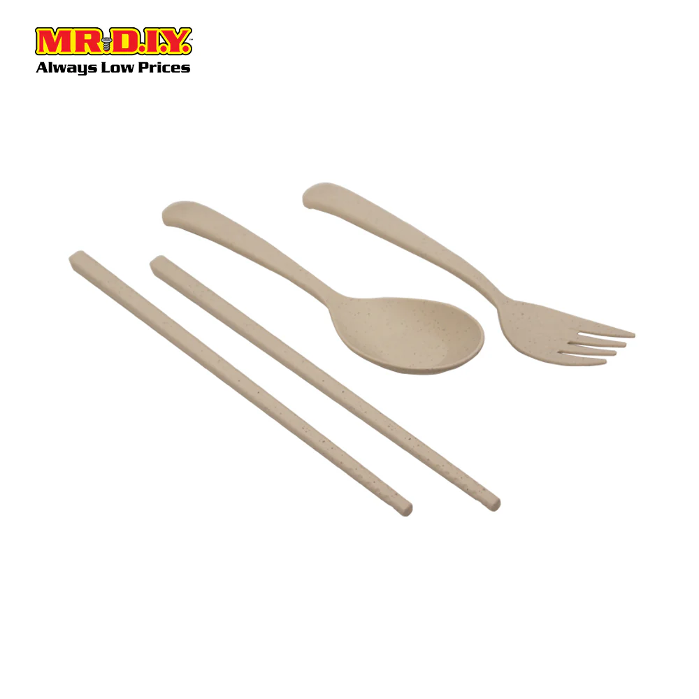 (MR.DIY) Plastic Cutlery Set - Beige XB0506 - Image 3