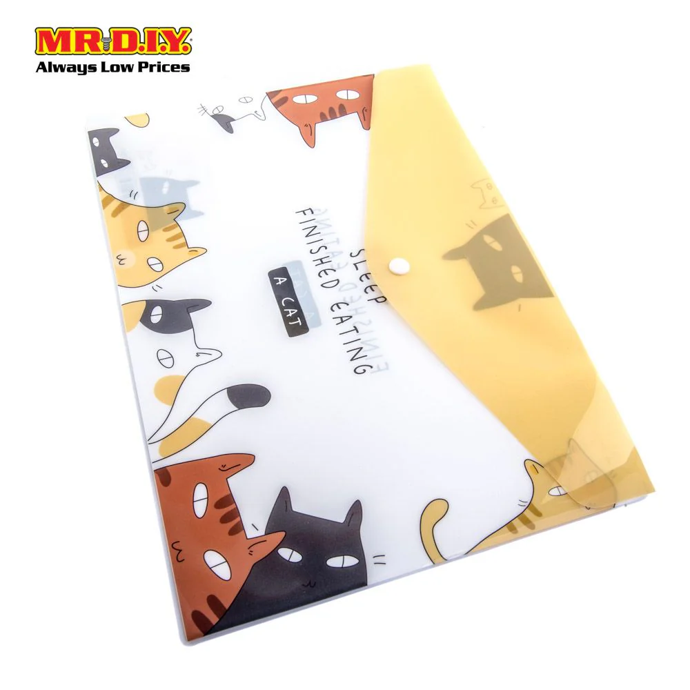 (MR.DIY) Plastic Envelope Holder Cat (A4) - Image 2