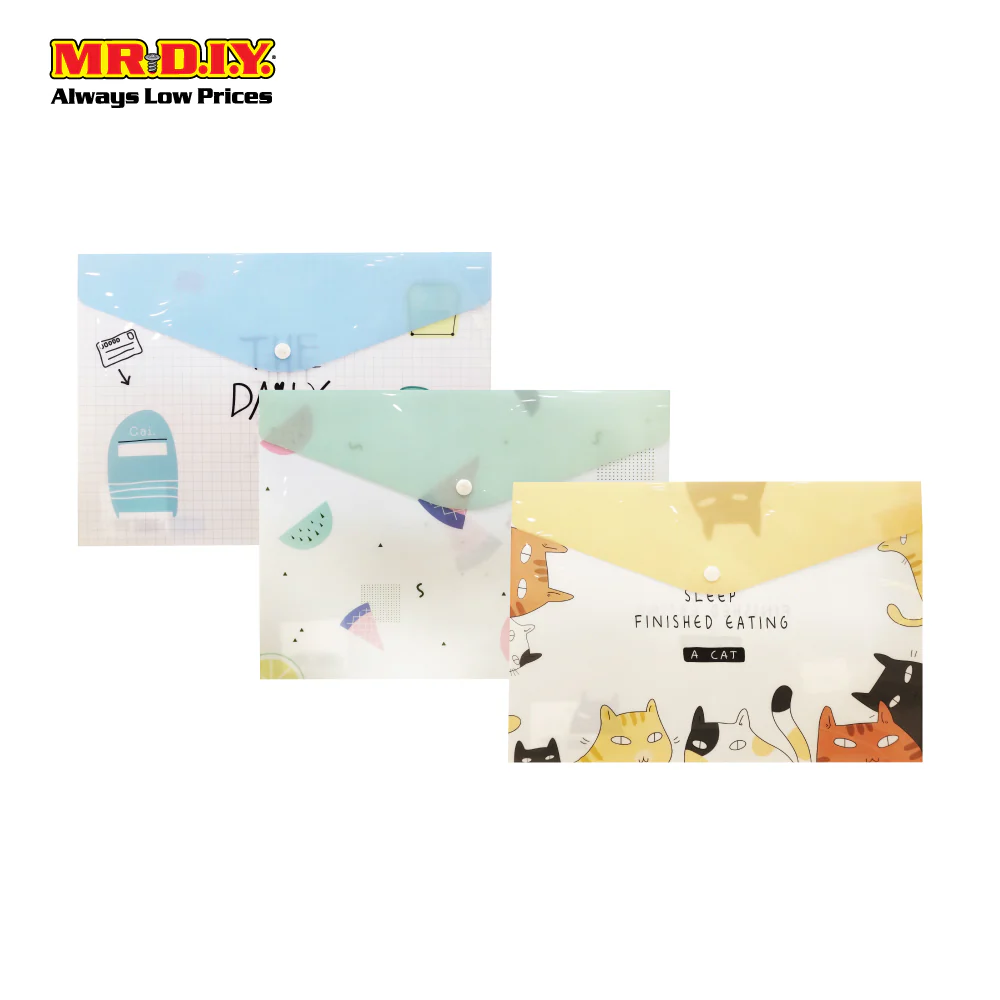 (MR.DIY) Plastic Envelope Holder Cat (A4) - Image 3