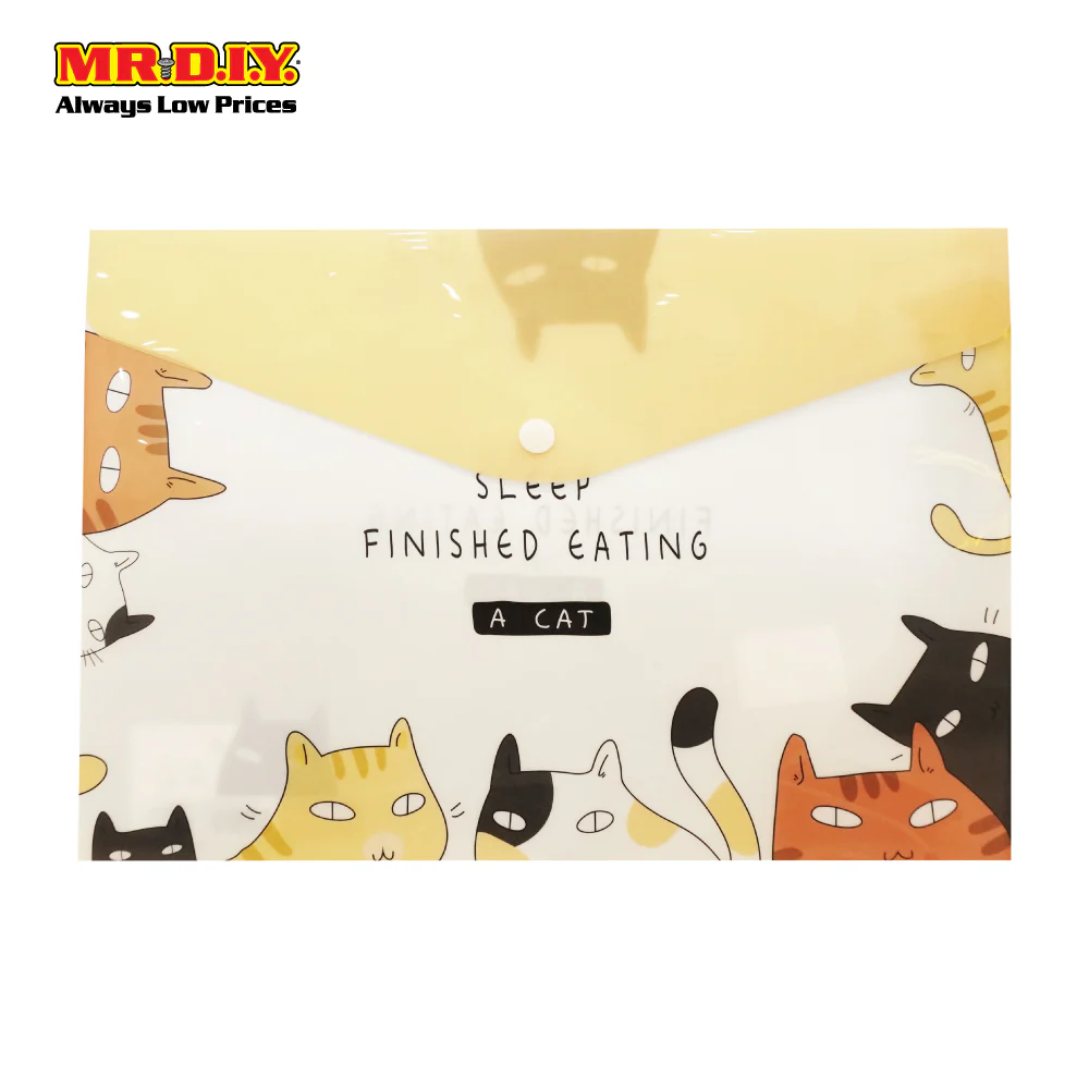 (MR.DIY) Plastic Envelope Holder Cat (A4) - Image 5