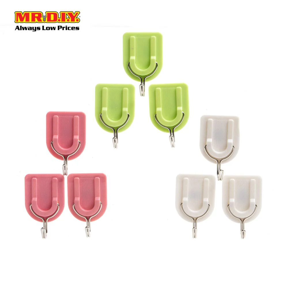 (MR.DIY) Plastic Hook (3pcs) - Image 3