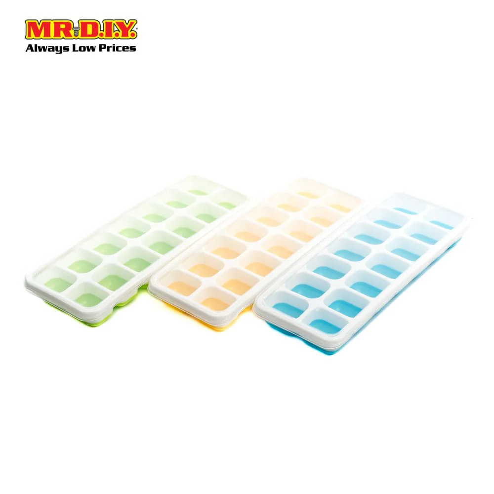 (MR.DIY) Plastic Ice Cube Tray Container with Lid (1pc) - Image 2