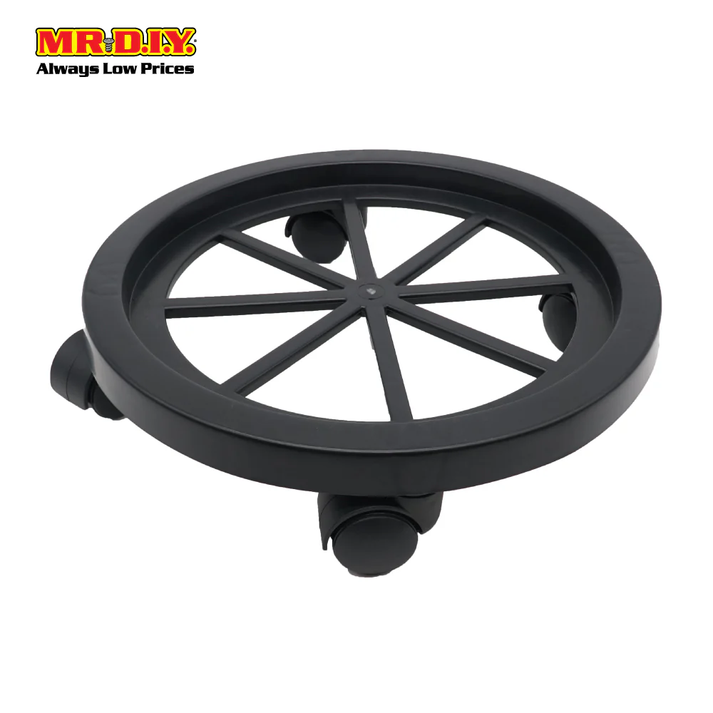 (MR.DIY) Plastic Round Roller Gas Cylinder Stand (34cm)