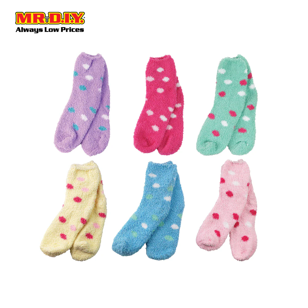 (MR.DIY) Polkadot Microfiber Ladies Sock (22cm - 24cm) - Image 3