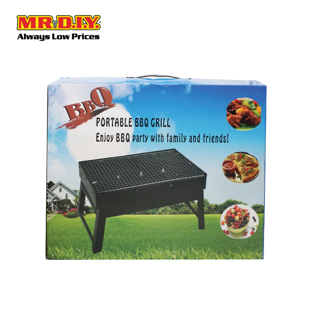 (MR.DIY) Portable Outdoor Camping Picnic Foldable BBQ Grill Stand (35cm x 27cm) - Image 4