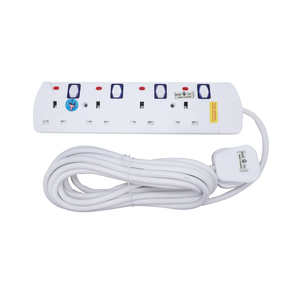 (MR.DIY) Extension Power Trailing Socket 3 Pin 4 Gang With SIRIM 1500W (5M) - Image 4