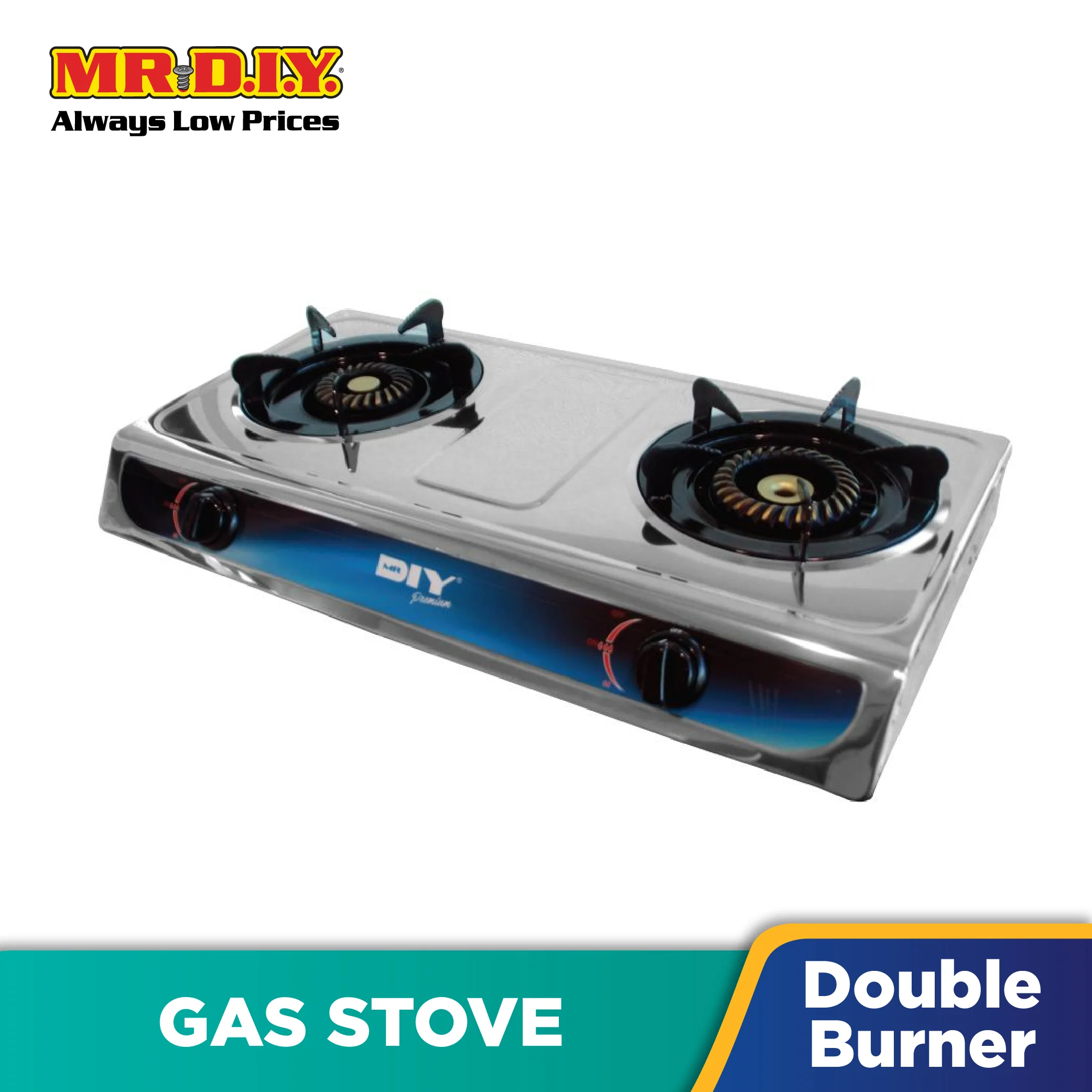 (MR.DIY) PREMIUM Double Burner Gas Stove GS-8247A - Image 2