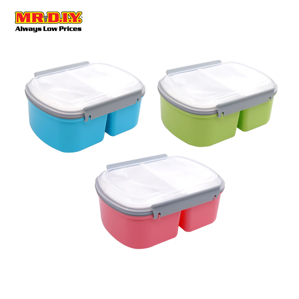 (MR.DIY) Premium Double Layer Lunch Box (1.2L) - Image 4