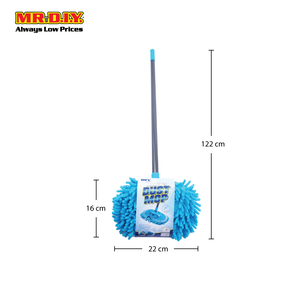 (MR.DIY) Premium Dual Function Car Washing Rotating Chenille Microfiber Dust Mop - Image 3
