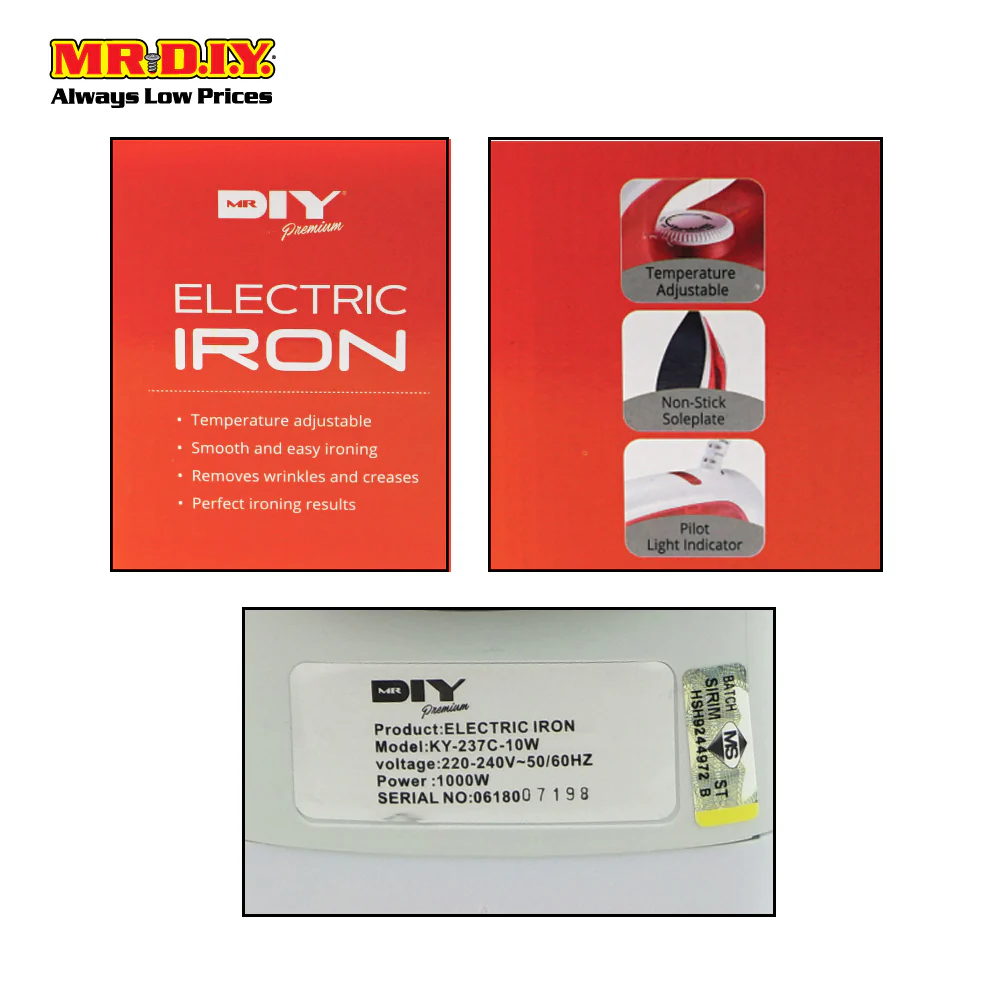 (MR.DIY) Premium Electric Iron - Image 5