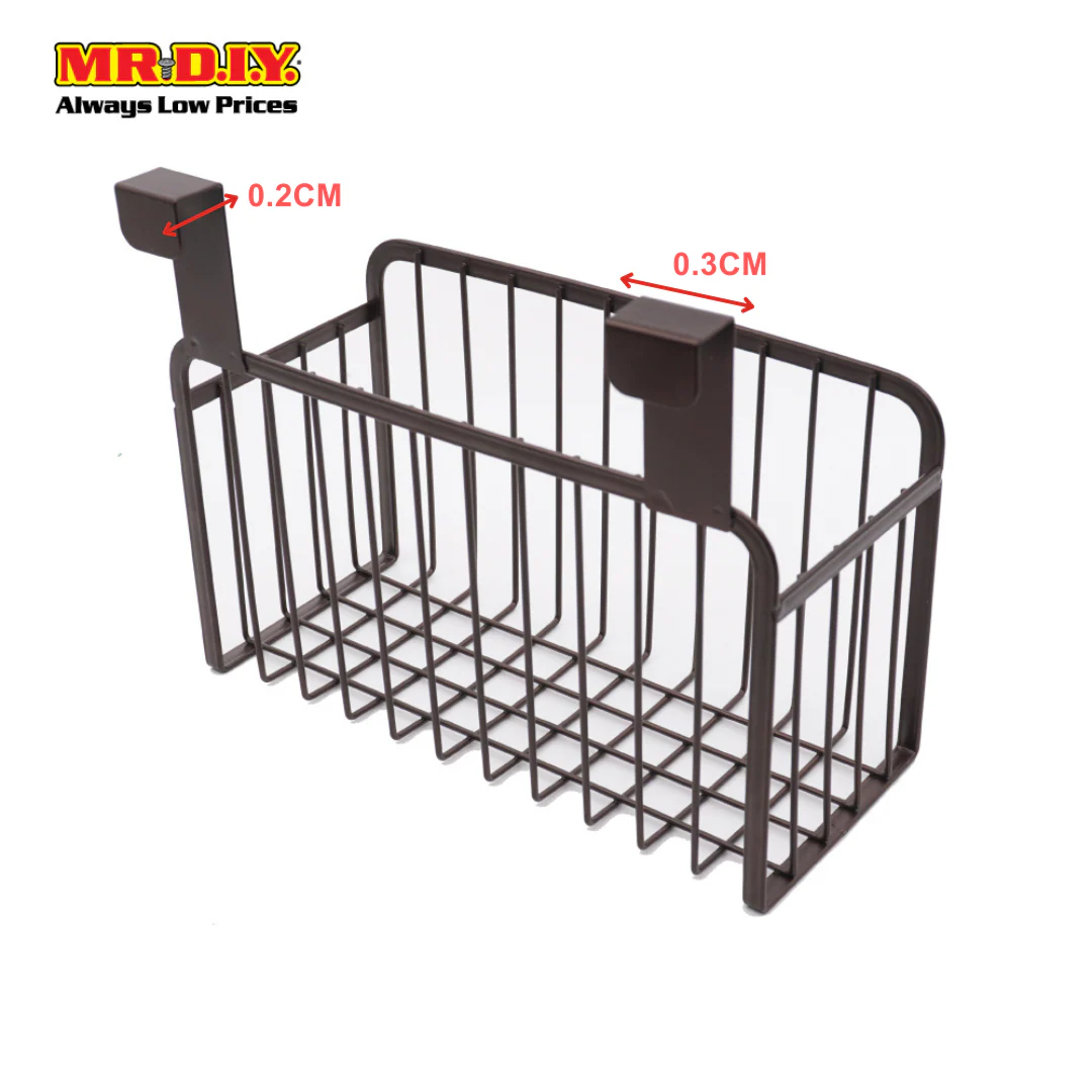 (MR.DIY) Metal Hanging Hook Back Door Gate Cabinet Organizer Grid Wired Basket (26 x 11cm) - Image 6