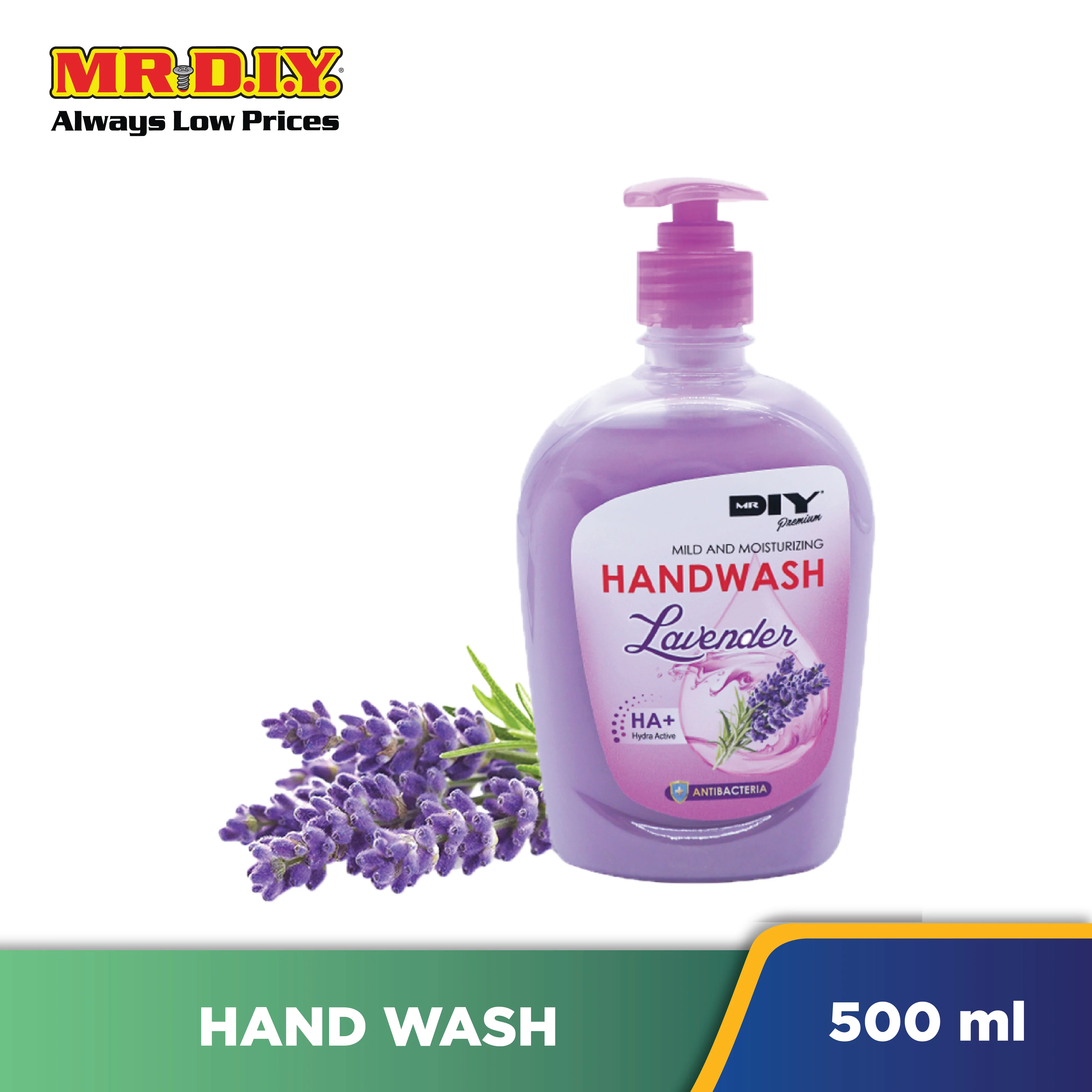 (MR.DIY) Premium Hydra-Active Antibacterial Handwash Lavender (500ml) - Image 2