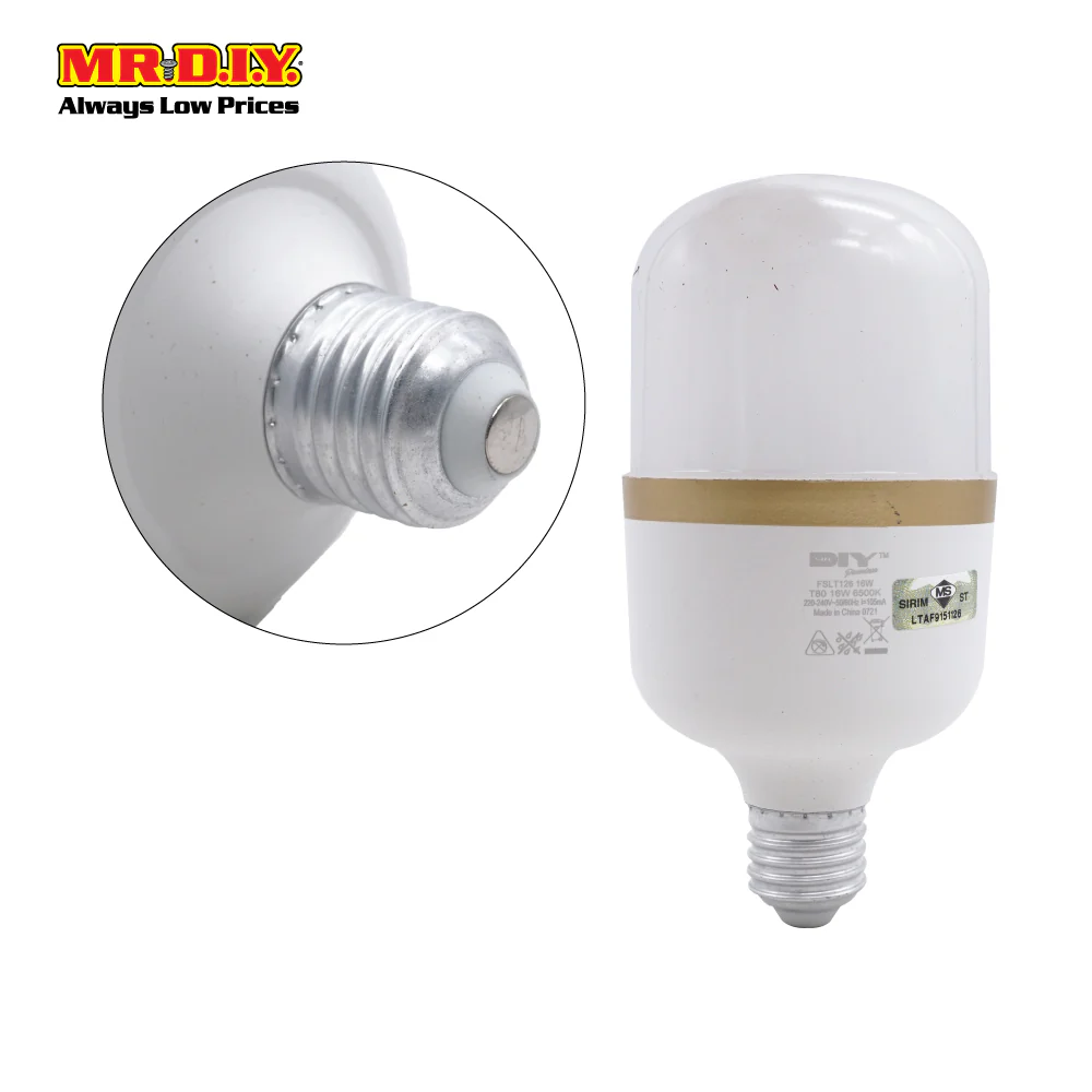 (MR.DIY) T80 LED Bulb Daylight E27 (16W) - Image 3