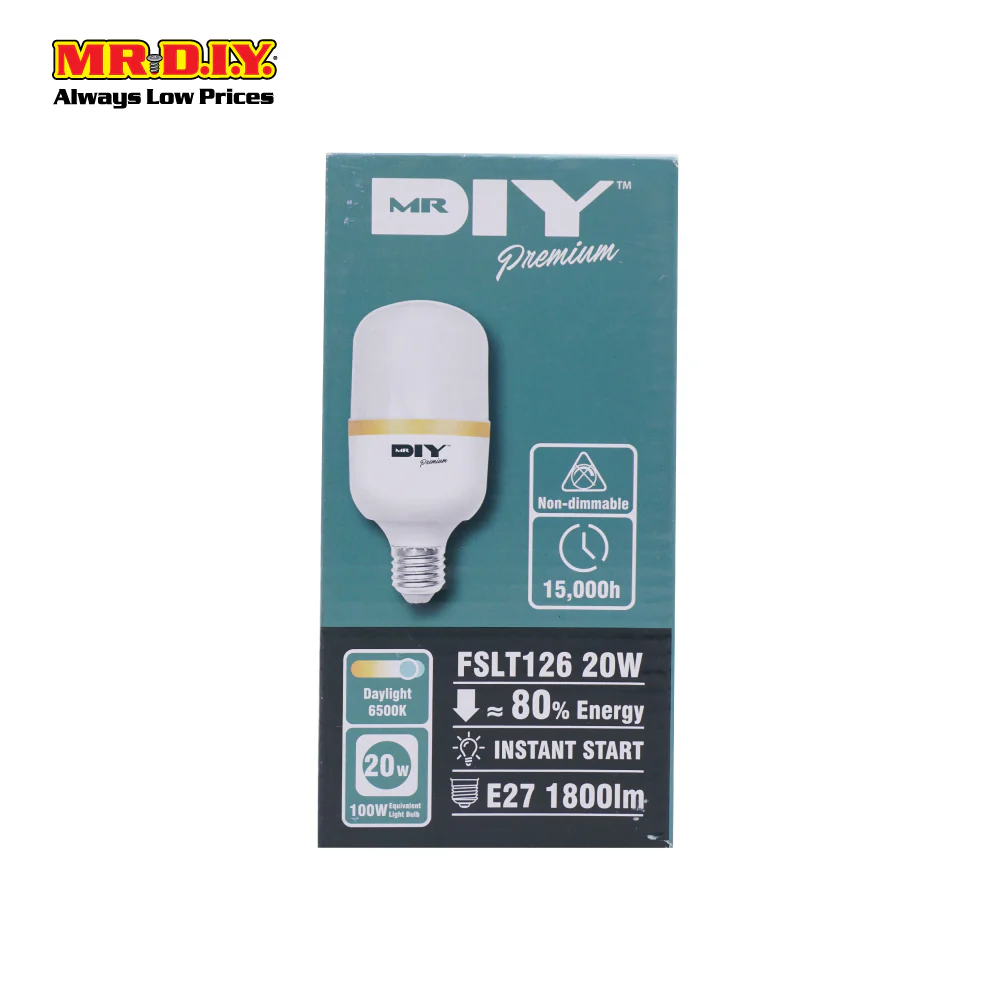 (MR.DIY) T60 LED Bulb Daylight E27 (20W) - Image 4