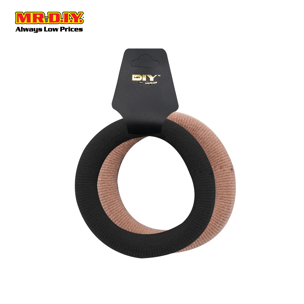 (MR.DIY) Premium Line Pattern Polyester Rubber Hairband (2pcs) - Image 2
